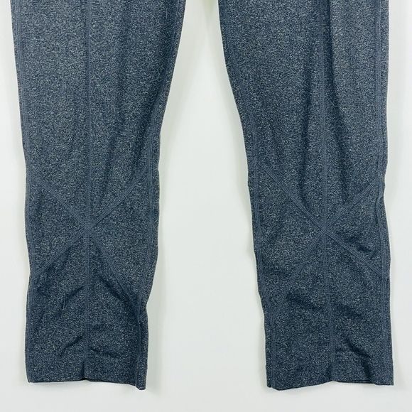 Prana Heather Grey‎ Calf Compression Cropped Pull On Leggings Womens Medium - Picture 3 of 8